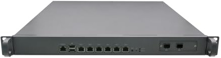 1U Firewall Appliance 10GbE with Redundancy Power Supply, PFSense, OPNsense, Untangle, Sophos, Kerio, VPN, I7 9700, RZ09, 6 x 1GbE LAN, 2 x SFP+, 32G RAM, 512G SSD