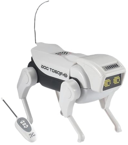 Generico Giocattolo Cane Robot Elettronico - Animale Domestico Elettrico Che Cammina | Cane Robotico Controllato a Distanza - Per Bambini Ragazzi Ragazze Amici Giovani Adolescenti Compleanno Natale