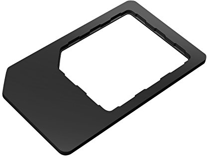 Muvit MUMIC0003 - Pack de 3 adaptadores universales para tarjetas SIM (nano SIM y micro SIM), color negro