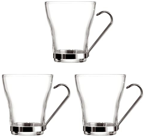 Quid INOX Supreme QD K3 Taza TE 23 CL C/ASA, Vidrio, Pack de 3, 3 Unidad (Paquete de 1)