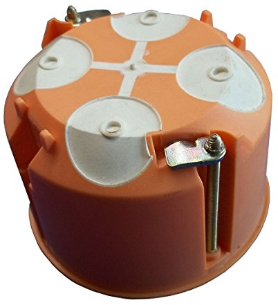 1 53059 Stück Hohlwanddose mit Membrane 61 mm tief, weiß, orange