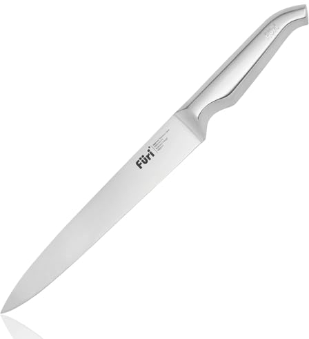 Furi Pro Carving Knife 20cm, Quality European Blade Design, Ideal for Precisely Carving roasts and hams, Reverse-Wedge Handle Locks into Hand for a Safer Grip, 25-Year Guarantee