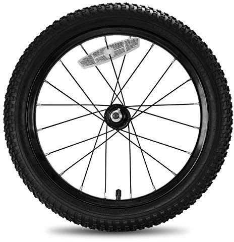JOYSTAR 16 Inch Kids Bike Front Wheels Replacement with 16 Inch Air Rubber Tire Black Don't Fit with Huffy Bike