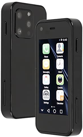 XS13 3G Mini Smartphone, 2.5Inch HD Touchscreen, 1GB RAM 8GB ROM, 1580mAh Batería, para El Sistema Android 6.0, con Bluetooth, WiFi, GPS, Smartphone Lindo, Regalo Ideal para Los Niños(Negro)