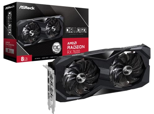 ASROCK Challenger 90-GA41ZZ-00UANF carte graphique AMD Radeon RX 7600 8 Go GDDR6