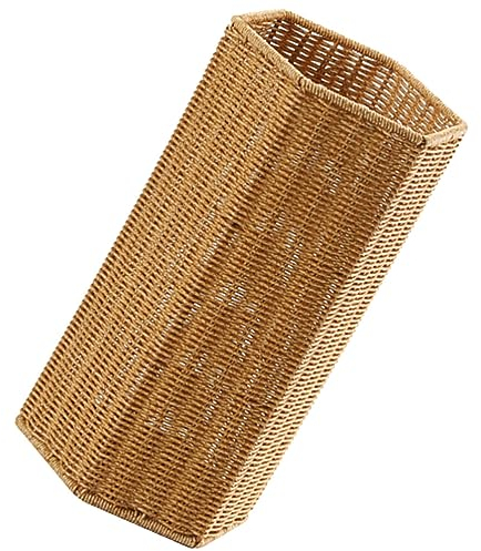 Mobestech Regenschirmständer Rattan-Schirmständer Yogamatten Geflochtener Korb Freistehender Gehstockhalter Schirmkorb Hoher Korb Geflochtener Eimer Für Wäsche Eingangsbereich Regenschirm