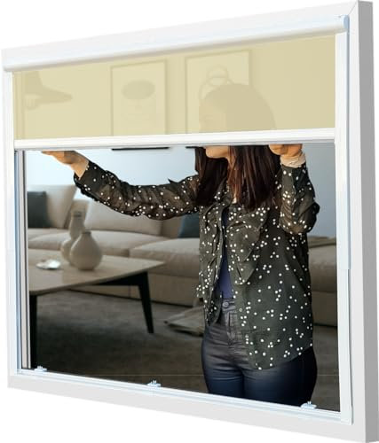 Sparrow Blinds EasyFit - Estor para exteriores de tamaño universal y mosquitera 45-105 x 100-130 cm (103-107 x 100-130 cm)