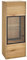FURNARO MONZARA Hängevitrine mit 1 Tür rechts angeschlagen Wildeiche massiv Natur geölt modern komplett montiert BHT 50x132x38 cm