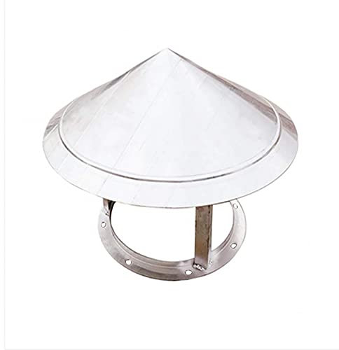 Generisk skorstensskydd av galvaniserat järn för ugnsrör, regnskydd, takhuva för att skydda ventilationen, täckning, 100 mm