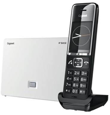 Gigaset Comfort 550A IP Base Dect Telephone Caller Id Black, W129024215 (Telephone Caller Id Black, White)