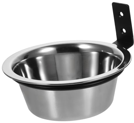 DOITOOL Gamelle Murale Surélevée à Fixer Mur en Acier Inoxydable pour Chien Design Simple et Facile à Nettoyer Bol Pratique pour Alimentation Confortable
