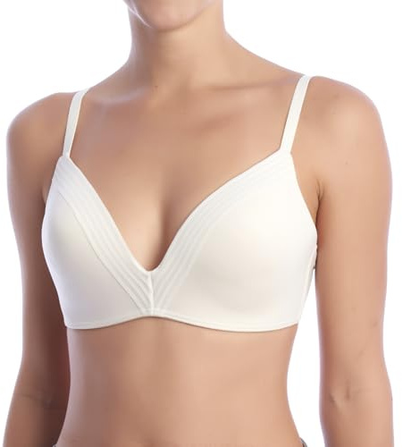 Sloggi Damen sloggi Wow Embrace PU Bügelloser BH Weiß (White Light Combination M015) S