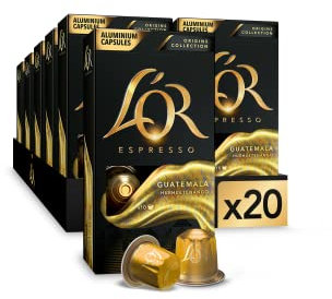 L'OR Espresso Cápsulas de Café Guatemala Orígenes | Intensidad 10 | 200 Cápsulas Compatibles Nespresso (R)