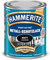 Hammerite Metall-Schutzlack matt Rostschutz Lack Metallfarbe Grundierung … (2,5l, schwarz)