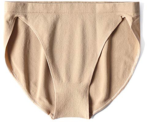 s.lemon Damen Mädchen Hoch Elastisch Nahtlos Slip Unterwäsche Unterhose für Tanz Ballett M