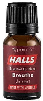 Halls Breathe Essential Oil Blend Cherry – Menthol Essential Oil for Sweet, Inviting Aroma, Menthol Oil with Cherry Fragrance for Diffuser, Comforting Aromatherapy for a Relaxed Mood, 10mL