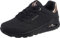 Skechers Damen UNO-GOLDEN AIR Sneakers, Black, 35.5 EU