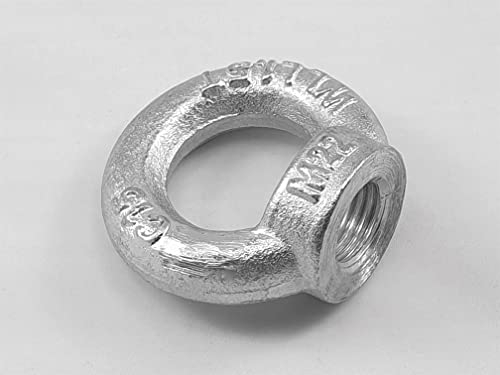 OuM 10 Stück Ringmutter M16 verzinkt, Stahl, Ringmutter