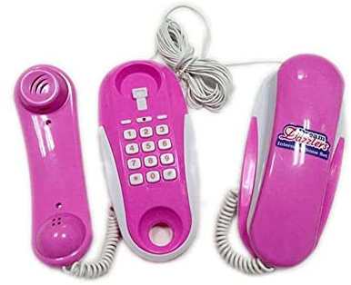 FUFUYO Telefono gemellare cablato citofono set bambini giocattolo con 2 telefoni, 1 pz