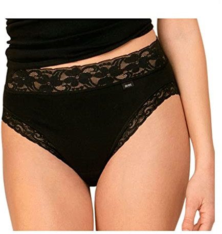 AVET 3324/Pack de 6 Classiques pour Femme (Lot de 1), Noir (Black), XXL