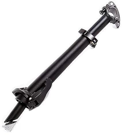 catazer Left Folding Bike Stem 25.4mm with Teeth Adjustable Height Black