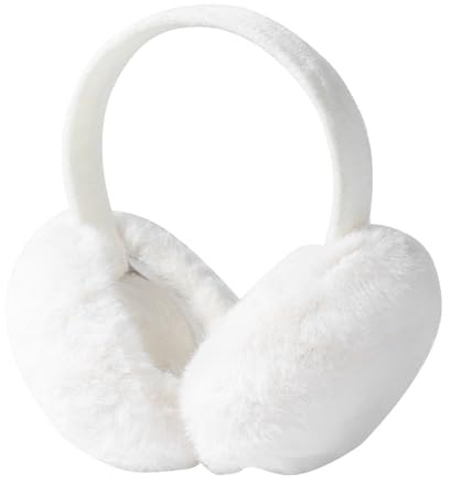 ZEACCT 1 Pieza Orejeras de Invierno Ajustables y Cálidas, Orejeras de Felpa Esponjosas, Protector para Mantener las Orejas Calientes al Aire Libre, Calentadores de Orejas Plegables para Mujeres