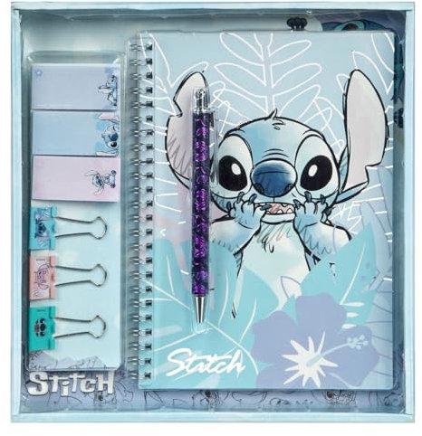 Undercover - Stitch Schreibwarenset - Geschenkset für Büro & Schule - FSC Papier - Kreativität, Schreibwaren