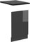 Vicco Dishwasher front panel Raul, Anthracite high gloss, 45 cm, WT Anthracite