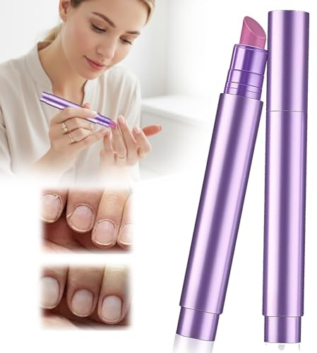 Stylos De Soin Des Ongles 3 en 1, Cuticle Pusher Nail Oil Pen, Avec Pointe en Céramique Cuticle Oil Stylo Soin, Pour Réparer les Fissures for Hangnails, Dry & Damaged Nails, Moisturize