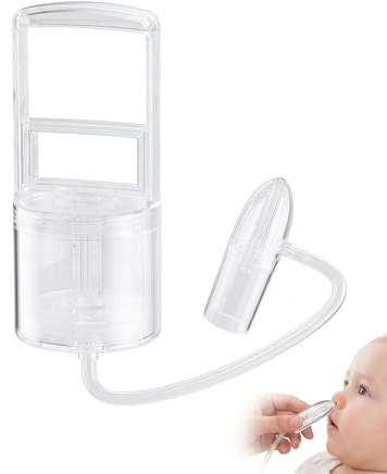 YIPFEN Aspirateur Nasal Manuel pour Bébé, Nettoyeur de Nez Portable, Pompe Nasale en Silicone Doux, Aspirateur Nasal de Voyage