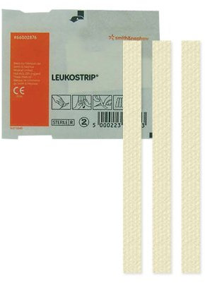 Tira sutura adhesiva 6.4x76 leukostrip 150 uds