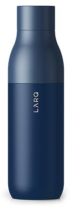 LARQ Bottle Twist Top 500ml - Isolierte Edelstahl-Trinkflasche | Thermoskanne, BPA-frei | Wiederverwendbare Wasserflasche für Camping, Büro und Reisen | Hält Getränke kalt und heiß, Monaco Blue