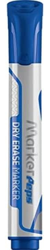Maped – trocken abwischbare Marker, Blau, 2 mm breite Rundspitze, – für Whiteboards und nicht-poröse Oberflächen, 12 Stück