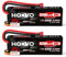 2S Lipo Akku 7,4V 80C 6200mAh RC Batterie mit Dean-Style T Stecker Battery HOOVO für RC Auto Flugzeug Helikopter Boot Buggy Quadcopter (2 Packungen)
