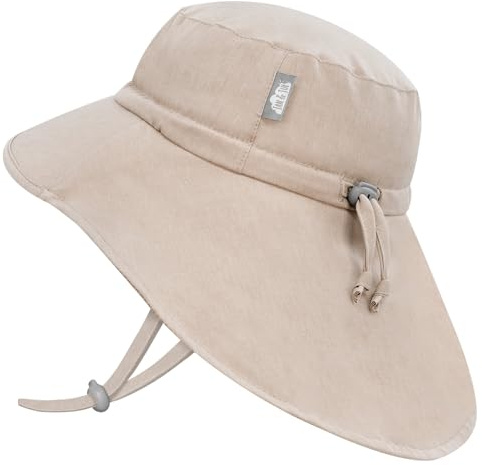 Jan & Jul Sonnenhut mit breiter Krempe für Kleinkinder, geschlechtsneutral (L: 2-5 Jahre, Wheat)