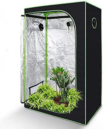 ISOISL Growzelt, 120 x 60 x 80 cm, armario de cultivo Oxford 600D, resistente a la luz y al agua, armario para cultivo en casa, cultivo de flores, pequeño tomate Hydro