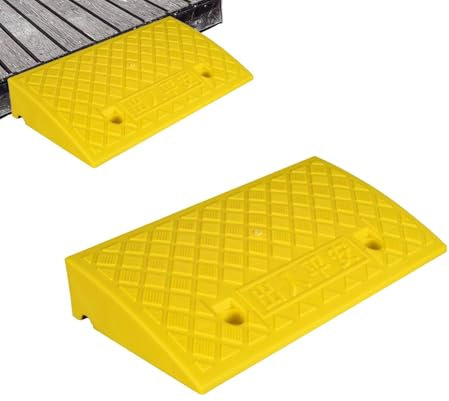 Eventerde Rampa per soglia da 8 cm, rampa per marciapiede, rampa per sedia a rotelle, marciapiede, rampa per auto, sedia a rotelle, moto, marciapiede per auto, moto