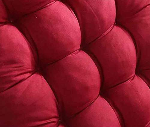 Dickes, tragbares Sonnenliegen-Kissen für Terrassenstuhl, Rot, 48 x 152 cm, entspannen Sie sich in Komfort und Stil