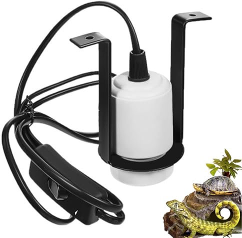SSEHCWAN Reptile Ceramic Heat Lamp Holder, E27 Bulb Reptile Light Fixture Ceramic Bulb Holder for Lizard Chicken Turtle