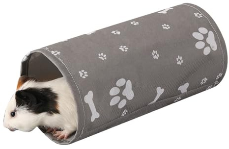Tunnel per Porcellini d'India, Nascondiglio Impermeabile per Criceti con Gancio, Lavabile Portatile Letto Amaca per Criceti e Porcellini d'India Piccoli Animali