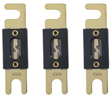 Xibao Fusibili Auto,Accessori per Auto,Fusibile ANL,Compatibile con Sistemi a 12 V e 24 V,Adatto alla Maggior Parte di Autos,Camion e Sistemi Audio video per Autos (100A)