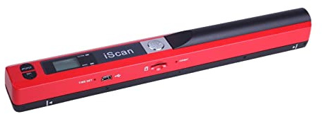iScan Mini handhållen bärbar skanner 300/600/900DPI JEPG PDF-format kompakt röd 255x28x25 mm