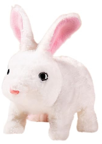 Conejito Realista Peluche Interactivo Conejo de Pascua con Sonidos y | Figura De Conejo Simulada Con Movientos Para Niños, Hogar, Viaje, Guardería, Pascua, Cumpleaños, Navidad