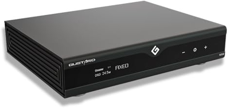 Gustard DAC-R26 II R2R Streamer DAC, Discrete 26bit Decoder with DSD2048, USB/Opt/Coax/IIS/AES/LAN input, Fully Balanced Digital-Analog Converter, 10MHz Clock, Home Audio Network DAC, Black