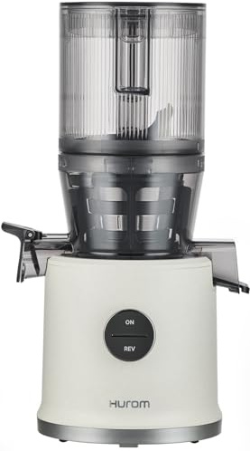 Hurom H80-ST Slow Juicer | Elektrisk Kallpressad Juicepress för Frukt & Grönsaker | 2,2L Kapacitet | Automatisk Juicefunktion | BPA-fri | 200W | 15 Års Garanti | (Marmor)
