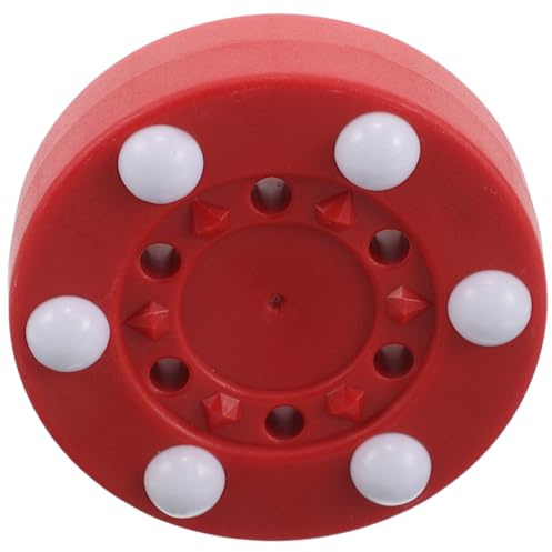 JEWEDECO Palet de Hockey sur roulettes en PP Rouge pour Entraînement Professionnel en Extérieur, Améliore Le Roller et Compétitions pour Athlètes et Femmes