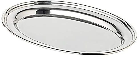 EDZARD Serviertablett Lisa, schwerversilbert, oval, 23 x 16 cm
