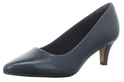 Clarks Linvale Jerica 2613, Scarpe Con Tacco Donna, Blu (Navy Leather -), 41 EU