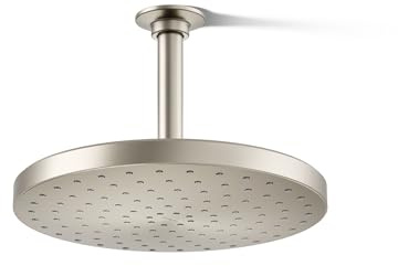 KOHLER 76465-G-BN Awaken® 10 Rain Shower Head, Single-Function Rainhead, Easy to Clean Surface, 1.75 GPM, Vibrant Brushed Nickel