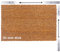 Kokosmatte nach Maß | Kokos Fußmatte mit Zuschnitt auf Maß | Stärke: 30 mm, Breite: bis 100 cm, Länge: bis 300 cm | ab 24,47 € | gewählt: 40-60 cm breit, 60-100 cm lang